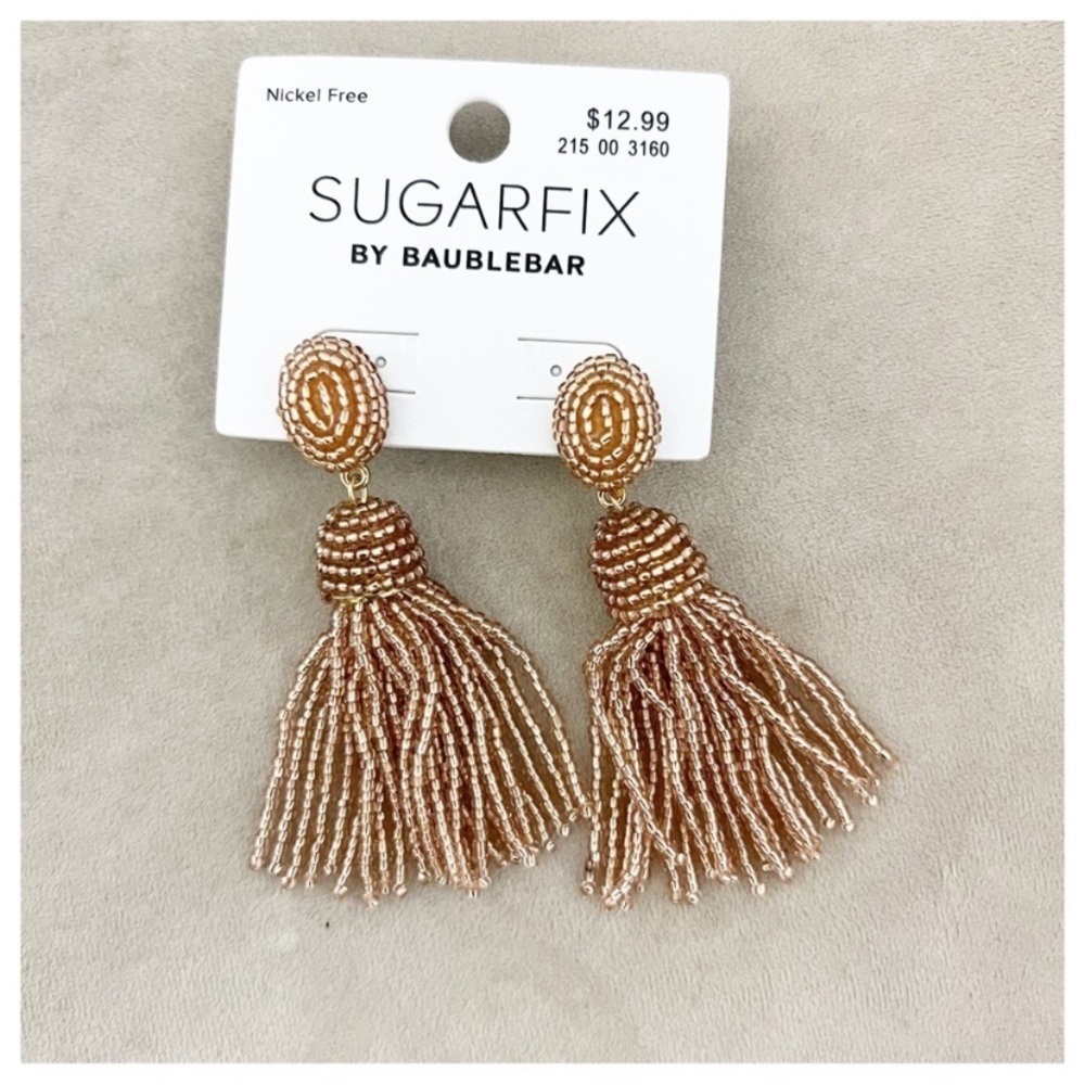 Sugarfix by Baublebar  Gold Beaded Drop Earrings NEW